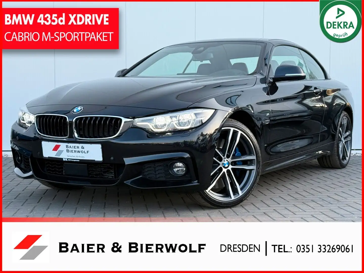 BMW 435 d  CABRIO xDrive M Sport HUD KEYLESS HAR.KAR Black - 1