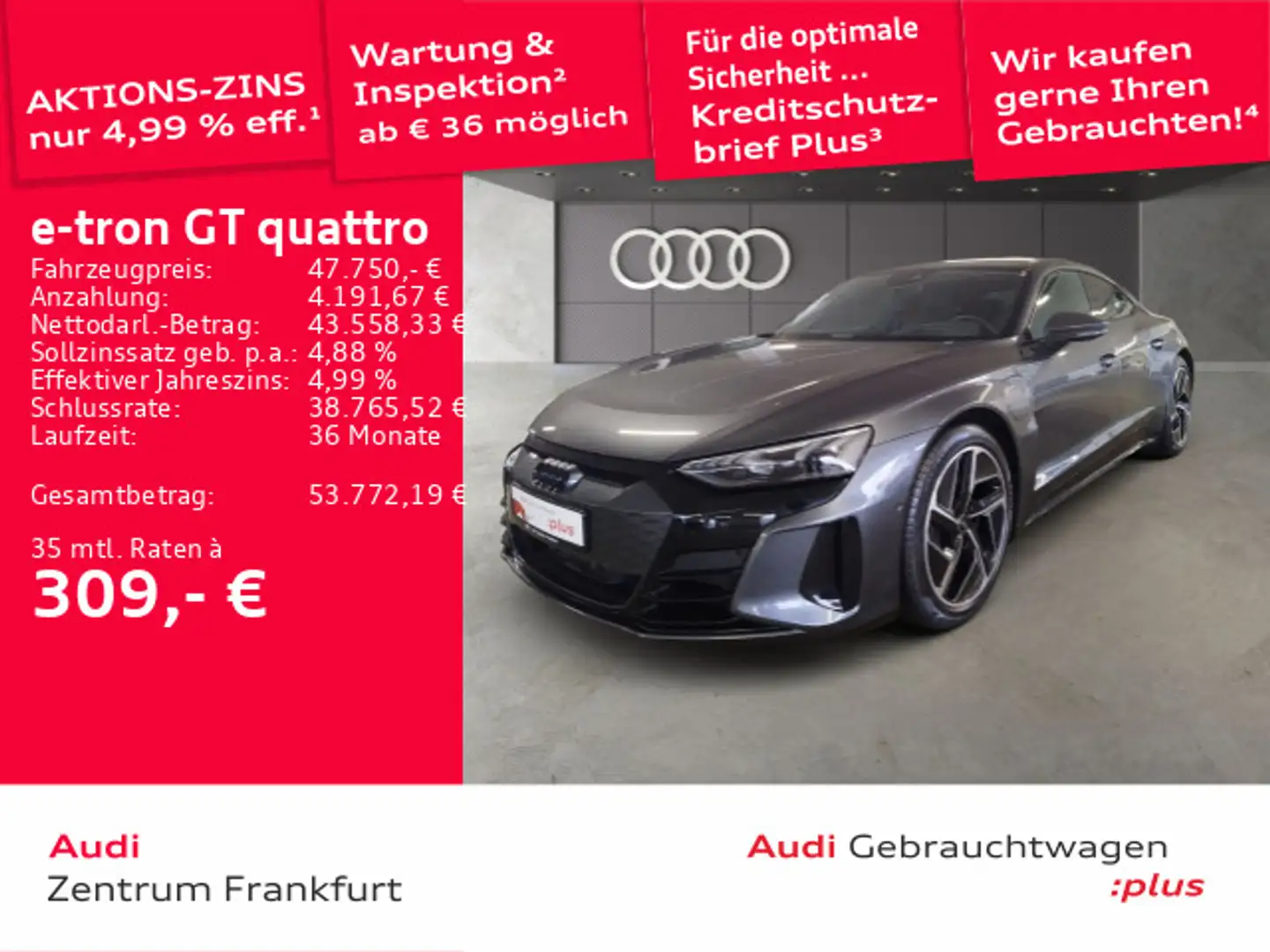 Audi e-tron GT MatrixLED Luft HuD B&O Panoram Grau - 1