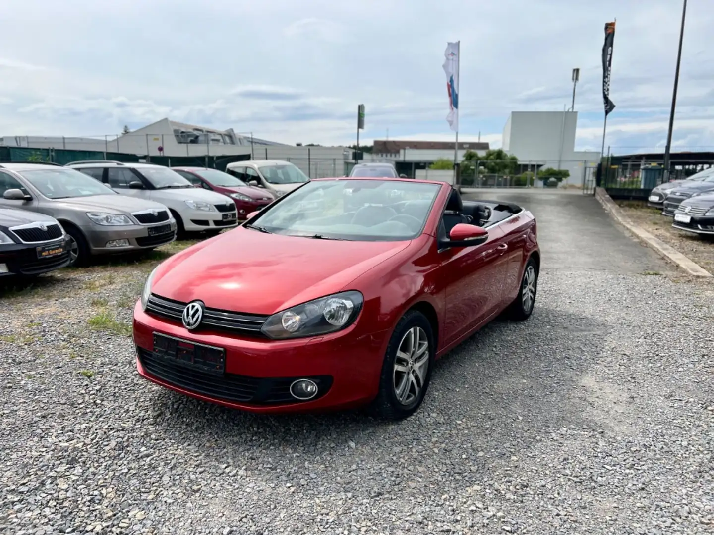 Volkswagen Golf VI Cabriolet Basis BMT *1-Hand* Rood - 2