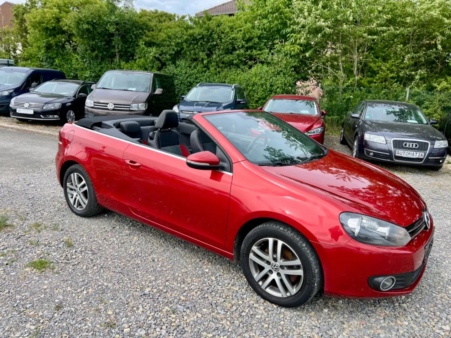 Volkswagen Golf VI Cabriolet Basis BMT *1-Hand* Rood - 1