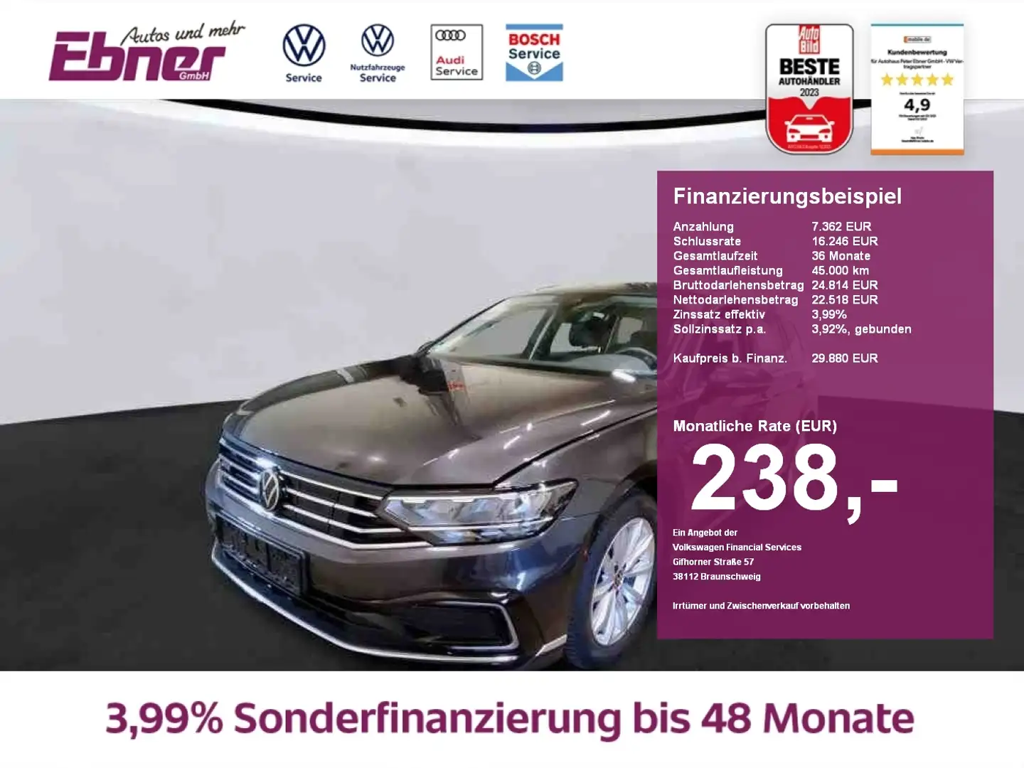 Volkswagen Passat Variant GTE 218PS PHEV DSG AHK+KAMERA+ALCANTARA+MASSAGE+LE Grau - 1