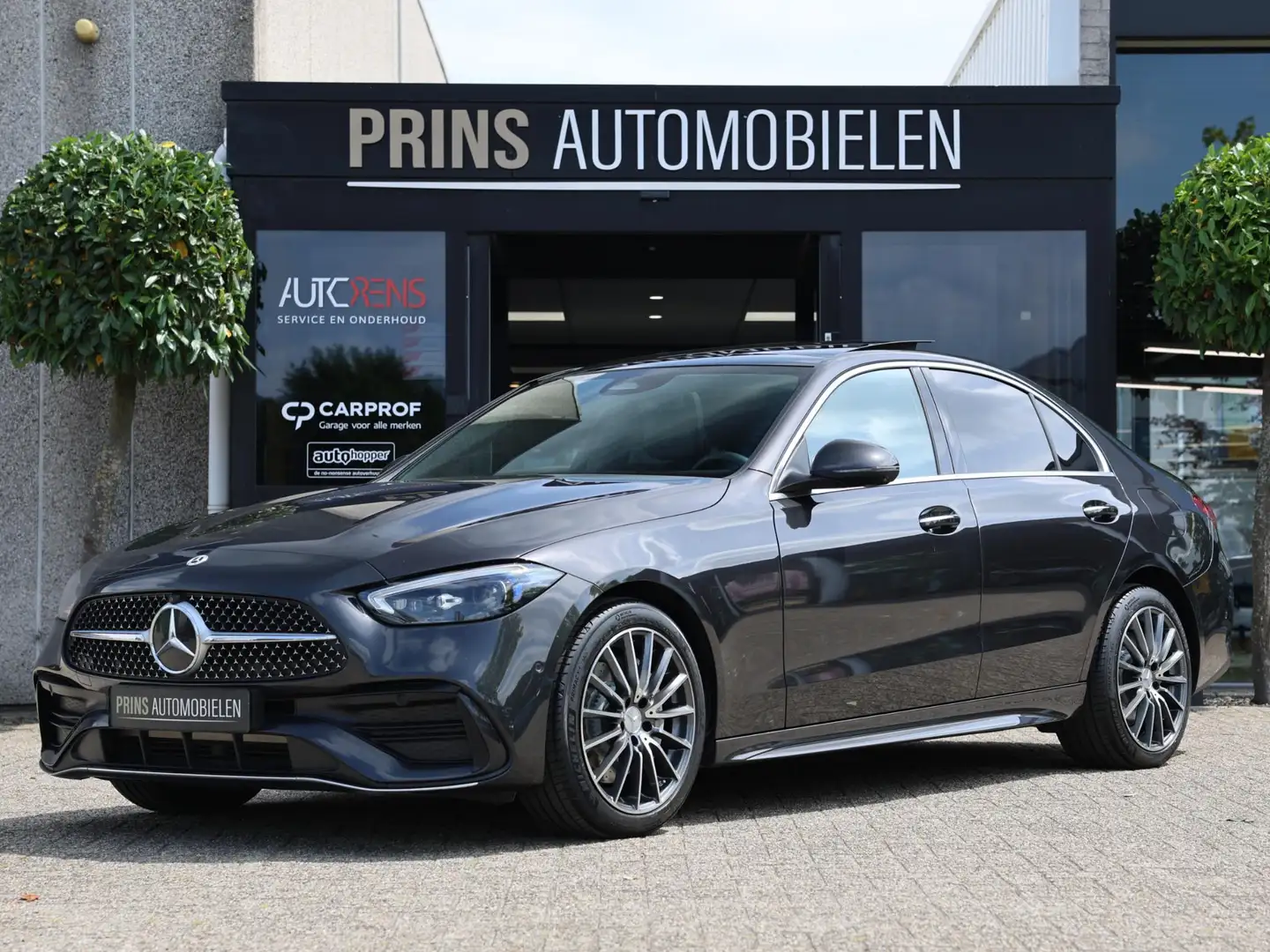Mercedes-Benz C 300 e AMG Sfeer|Leder|Memory|1e Eigenaar Grijs - 1