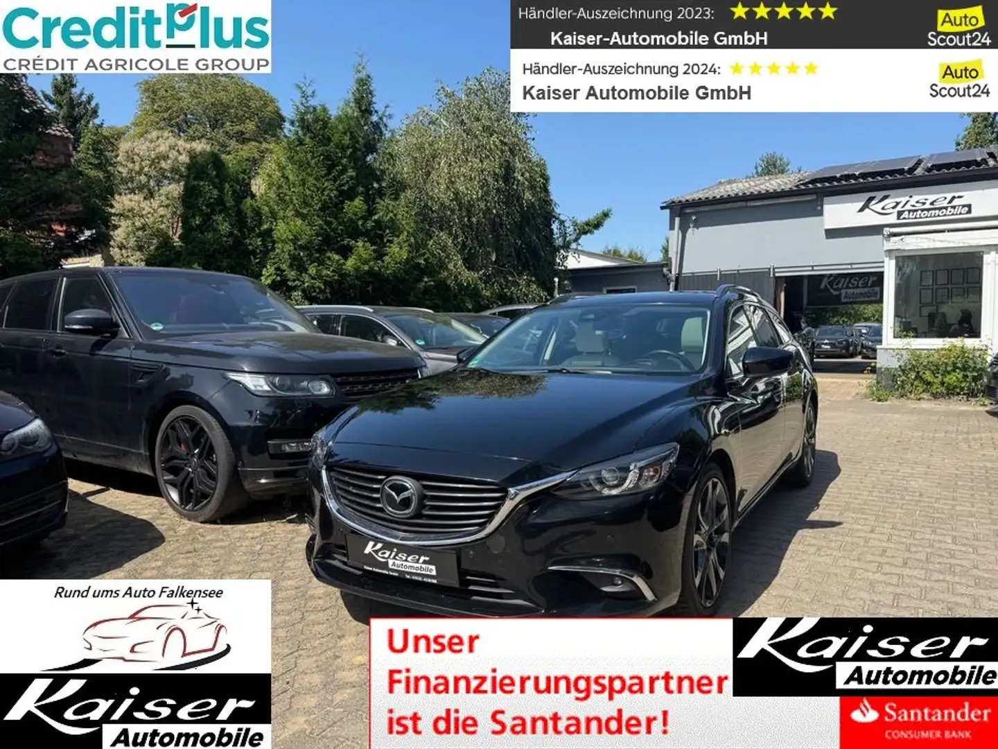 Mazda 6 Sports-Line-Allrad-Top Ausstattung / Extras Schwarz - 1