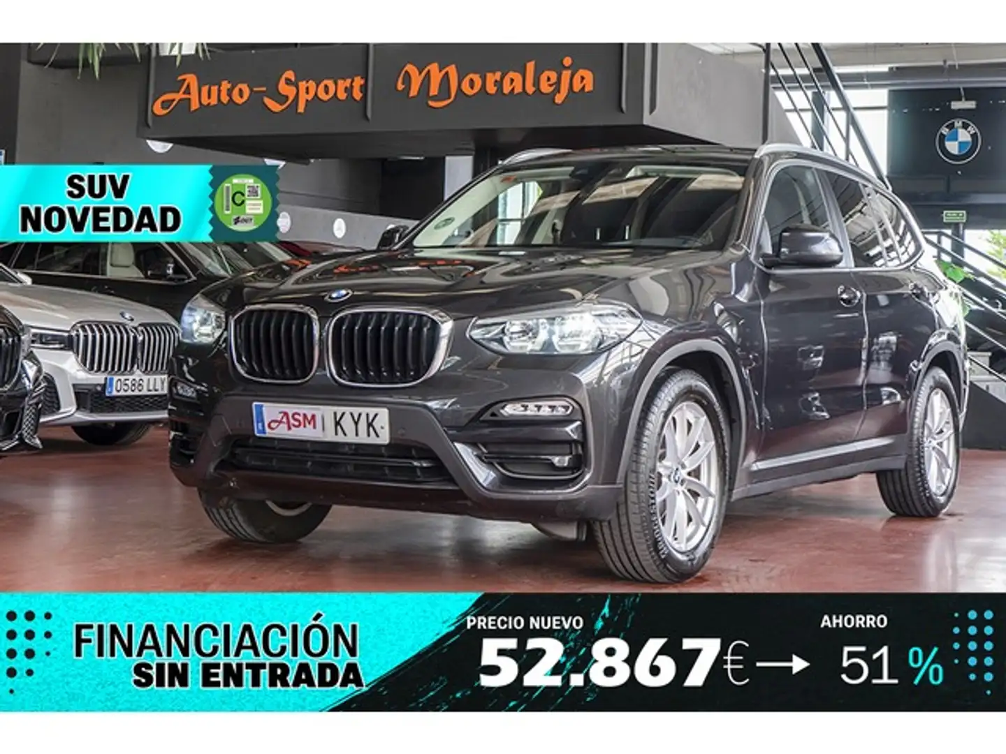 BMW X3 sDrive 18dA Gris - 1