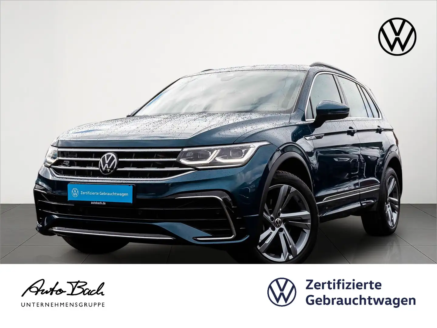 Volkswagen Tiguan 2.0 l TDI DSG R-Line AHK Navi ACC Digital Blau - 1