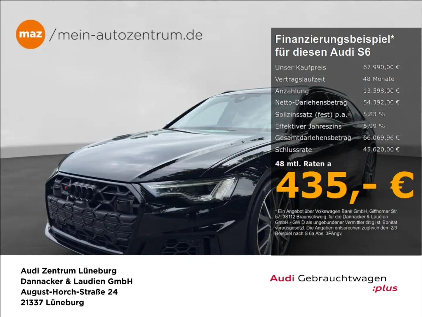 Audi S6 Avant 3.0 TDI quattro Alu Matrix-LED B&O Navi Schwarz - 1