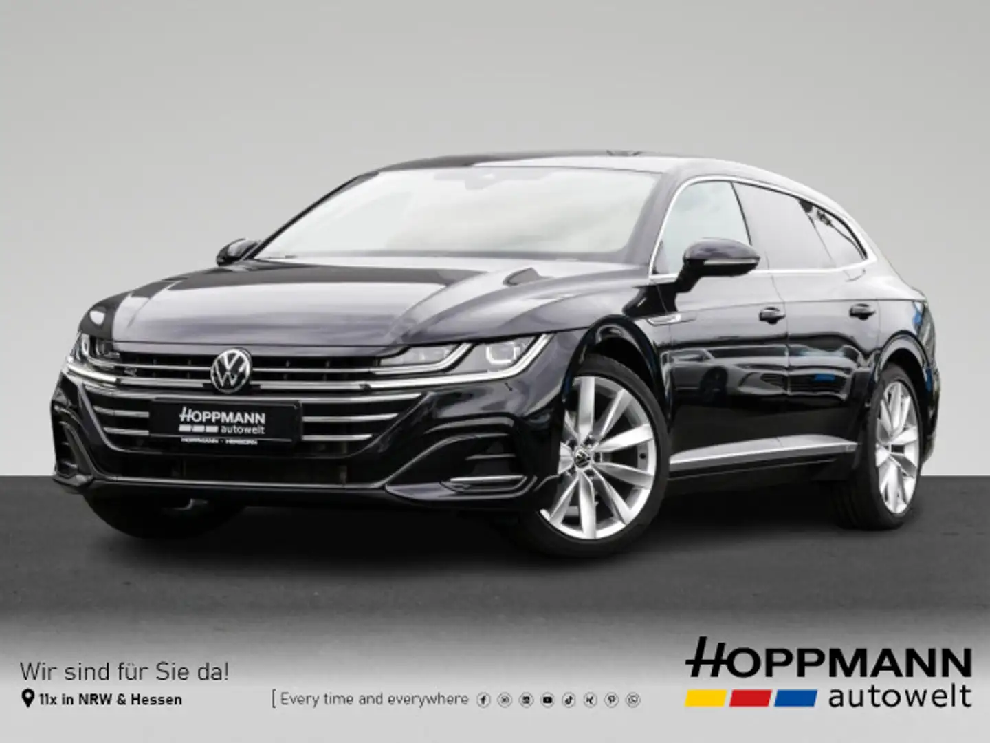 Volkswagen Arteon 2.0 TDI R-Line IQ. LED DCC ACC Pano Schwarz - 1