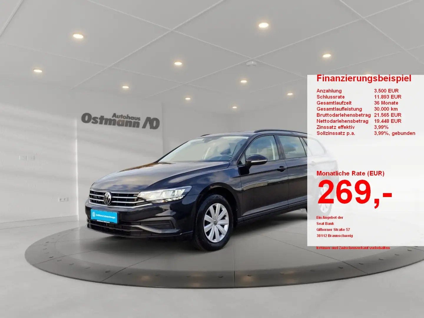 Volkswagen Passat Variant 2.0 TDI BMT Conceptline ACC AHK Zwart - 1