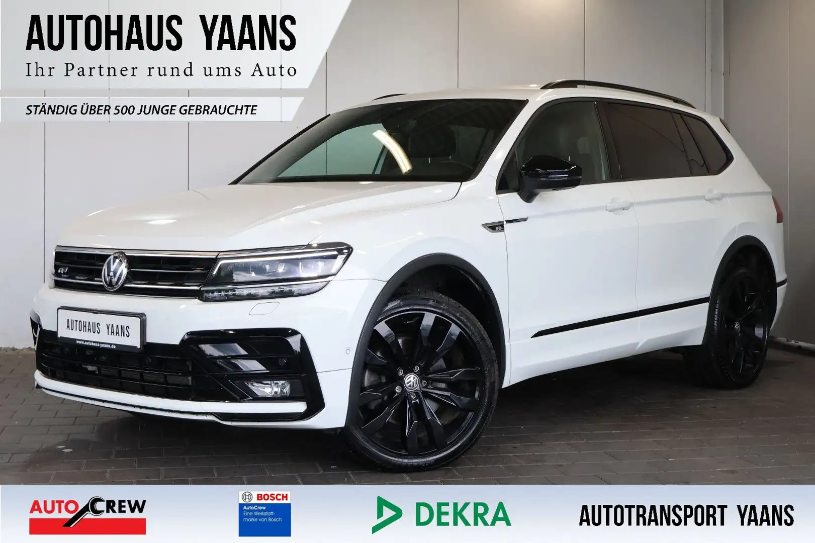 Volkswagen Tiguan Allspace 2.0 TDI R-LINE 4M AID+HUD+AHK Weiß - 1