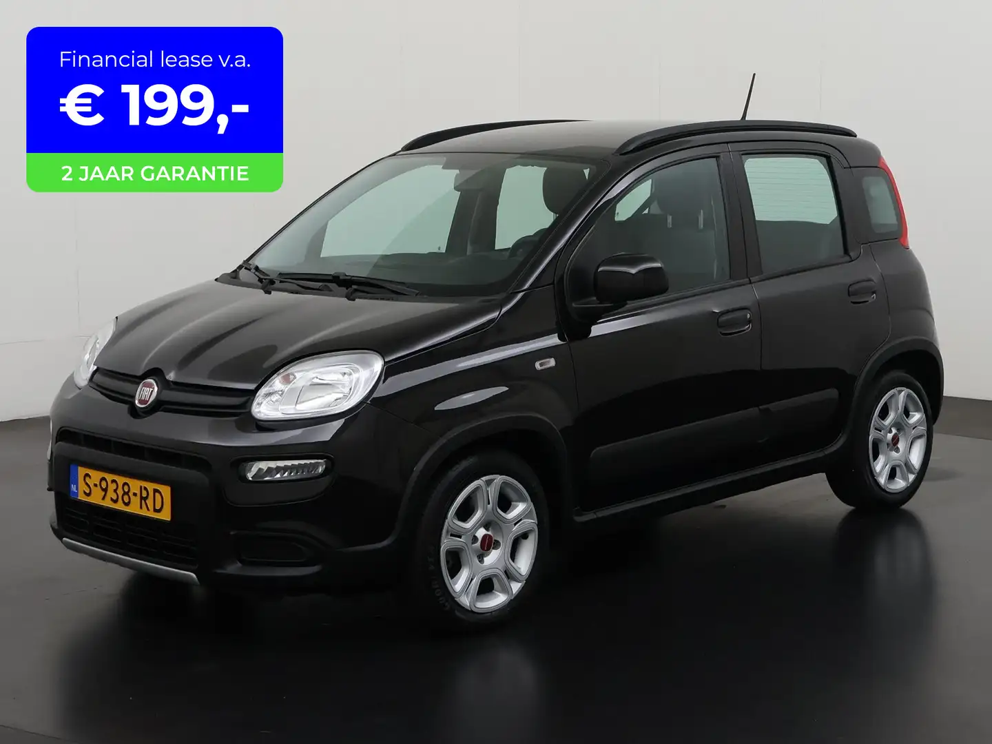 Fiat Panda 1.0 Hybrid City Life | Airco | 12 mnd Garantie | Zwart - 1