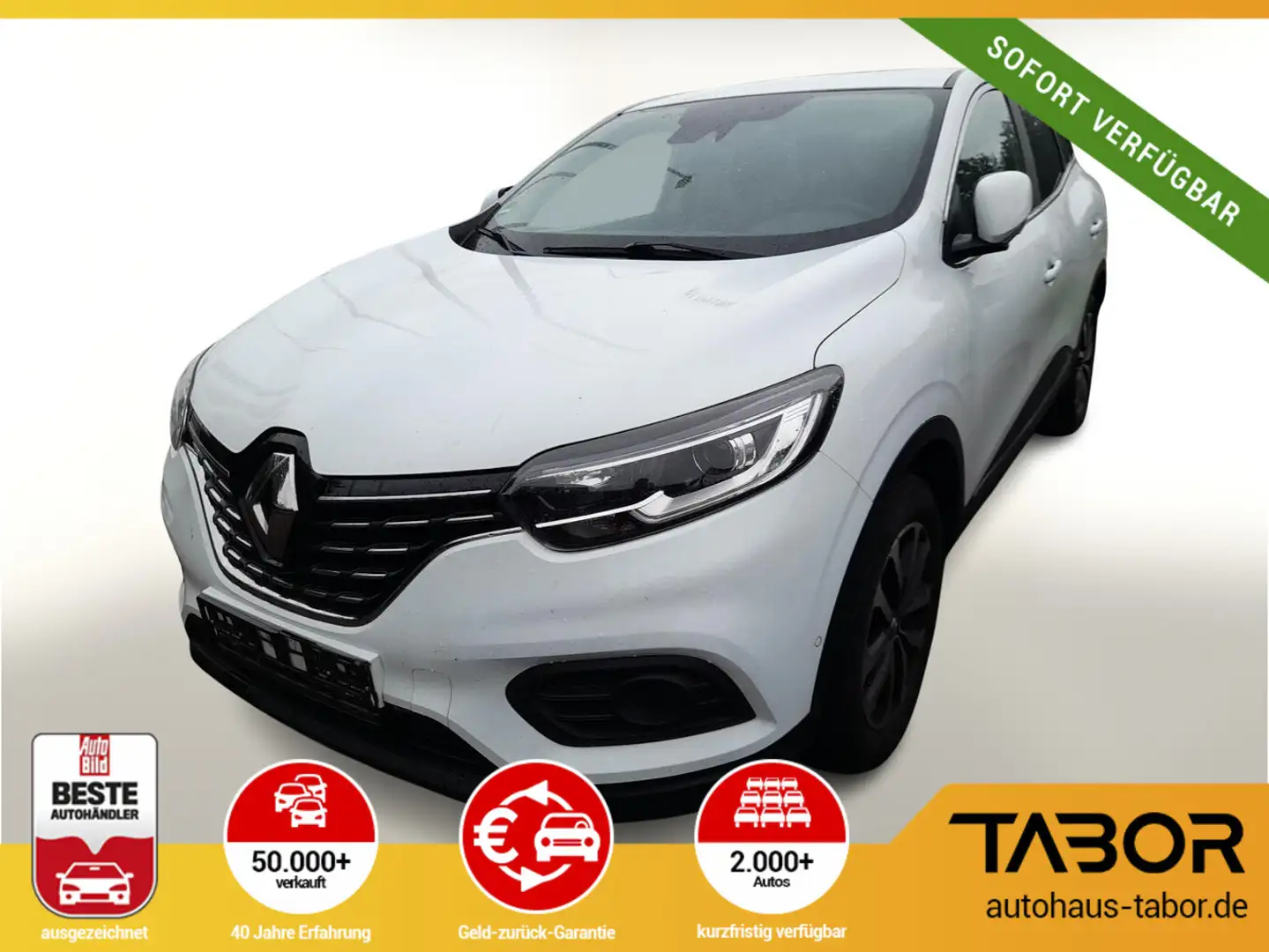 Renault Kadjar 1.5 dCi 115 EDC Equilibre LED Nav PDC Kam Weiß - 1