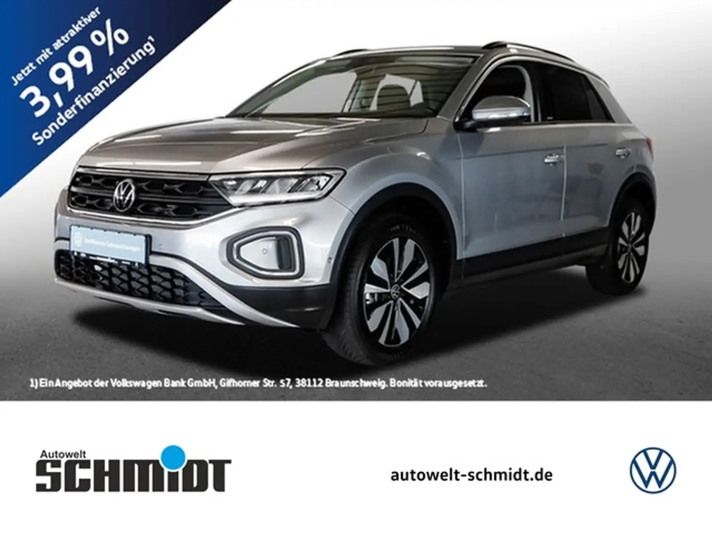 Volkswagen T-Roc 1,5 TSI Move LED R-Kamera ACC NaviMedia 17" Grau - 1