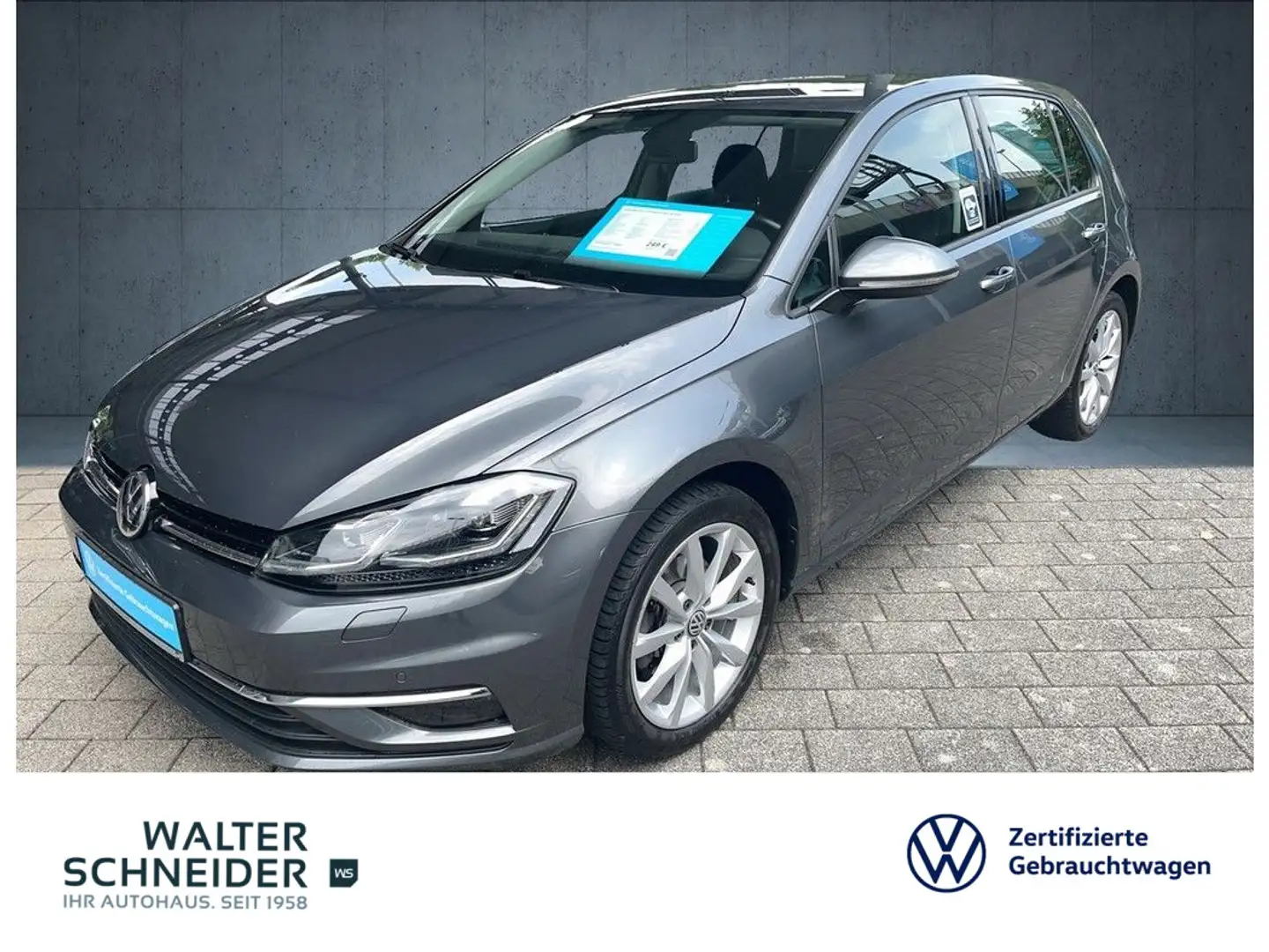 Volkswagen Golf 1.4 TSI Highline Navi LED AHK Gris - 1