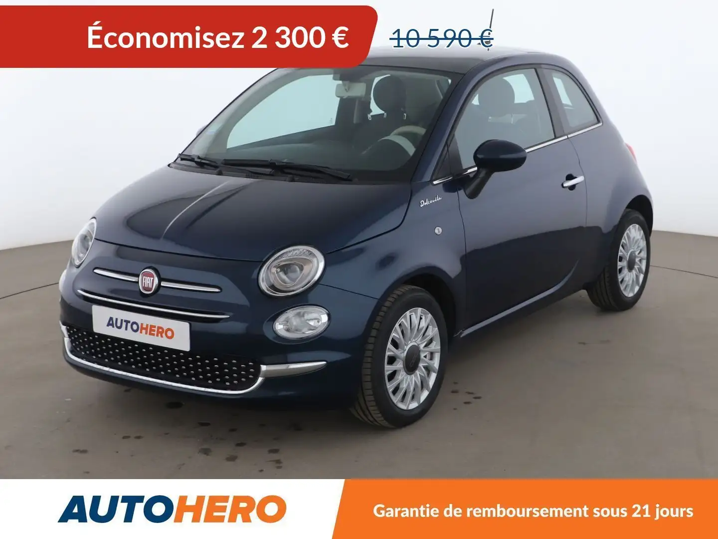 Fiat 500 1.0 Hybrid BSG Dolcevita Bleu - 1