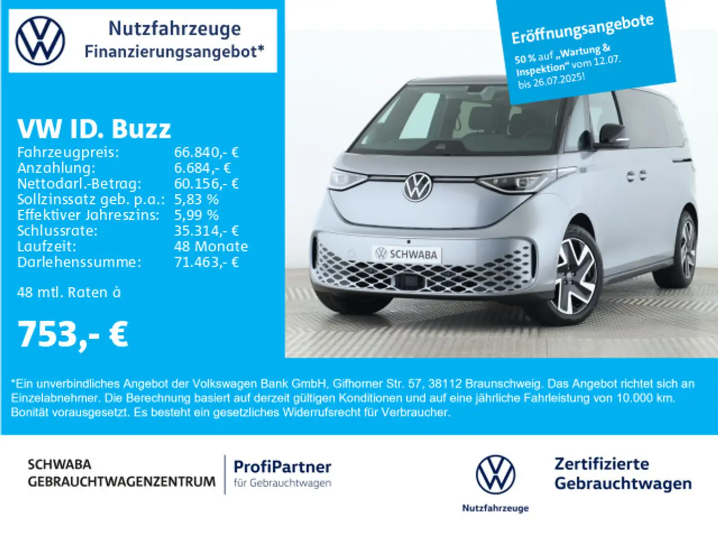Volkswagen ID. Buzz Pro *LR 7- sitzer*AHK*ACC*PANO*NAVI*20* Silber - 1