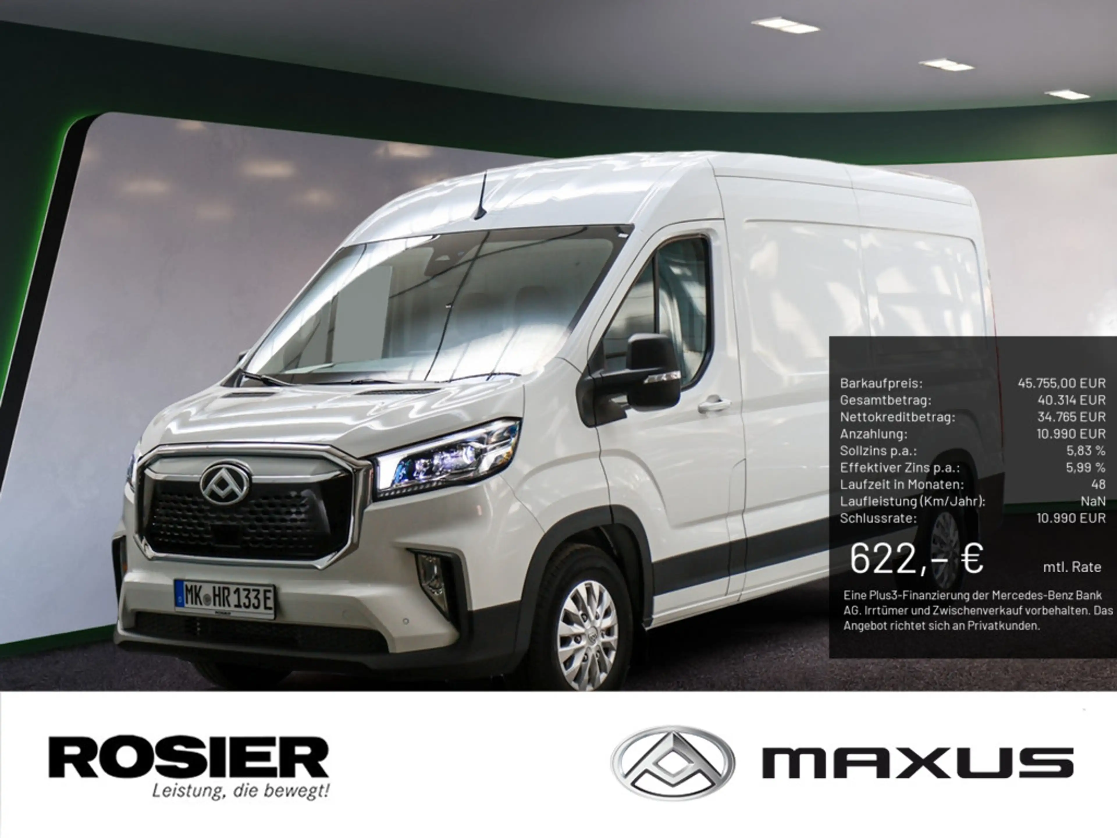Maxus eDeliver 9 KA L3H2 88 kW/h Neues Modell Klima