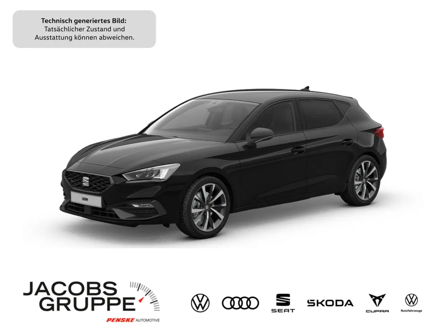 SEAT Leon FR 2.0 TDI UPE EUR 45.800,- incl. Überführung Schwarz - 1