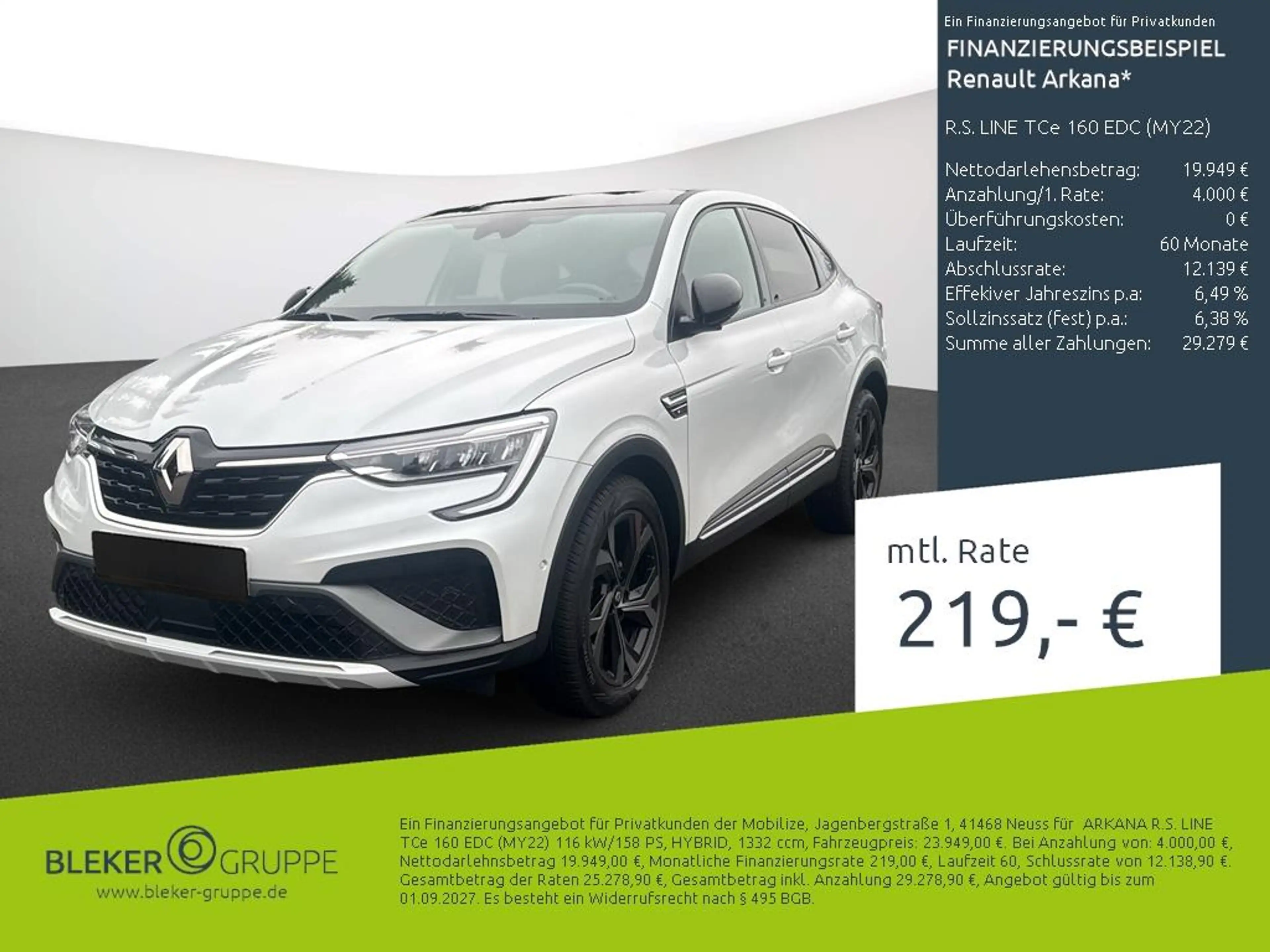 Renault Arkana R.S. LINE TCe 160 EDC (MY22)