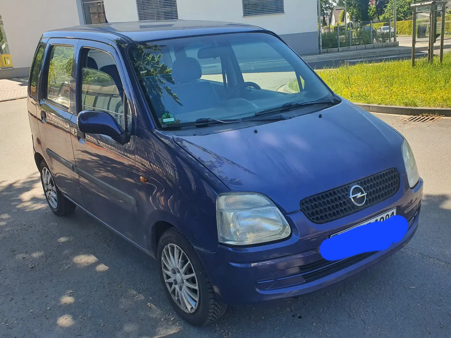 Opel Agila 1.2 16 V TÜV 03-2027 Синій - 1