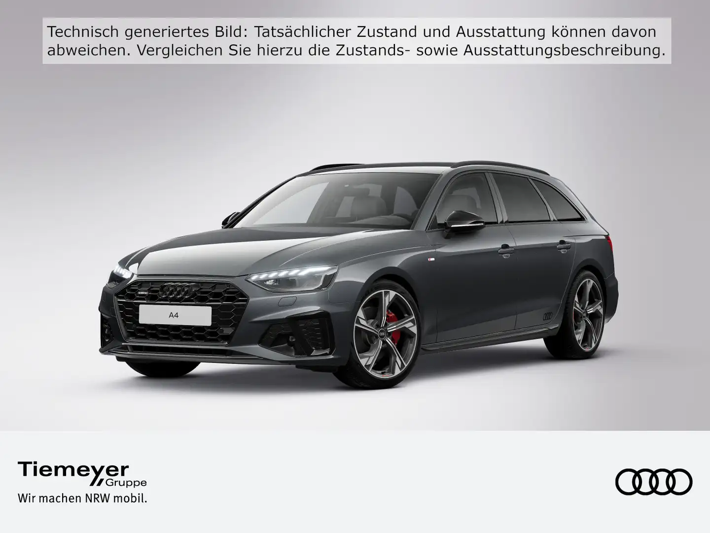 Audi A4 40 TFSI Q 2x S LINE LM19 AHK MATRIX LED Grau - 1