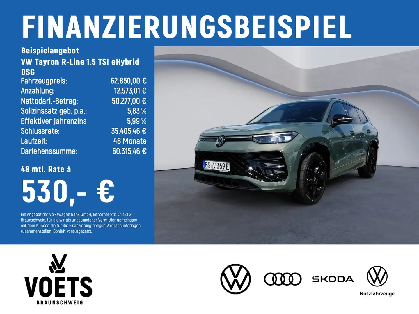 Volkswagen Tayron R-Line 1.5 TSI eHybrid DSG MATRIX-LED+AHK Grün - 2