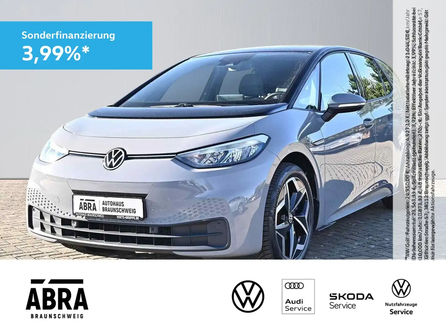 Volkswagen ID.3 Pro Performance LED+NAVI+LANE+ACC+PDC+GRA Gris - 1