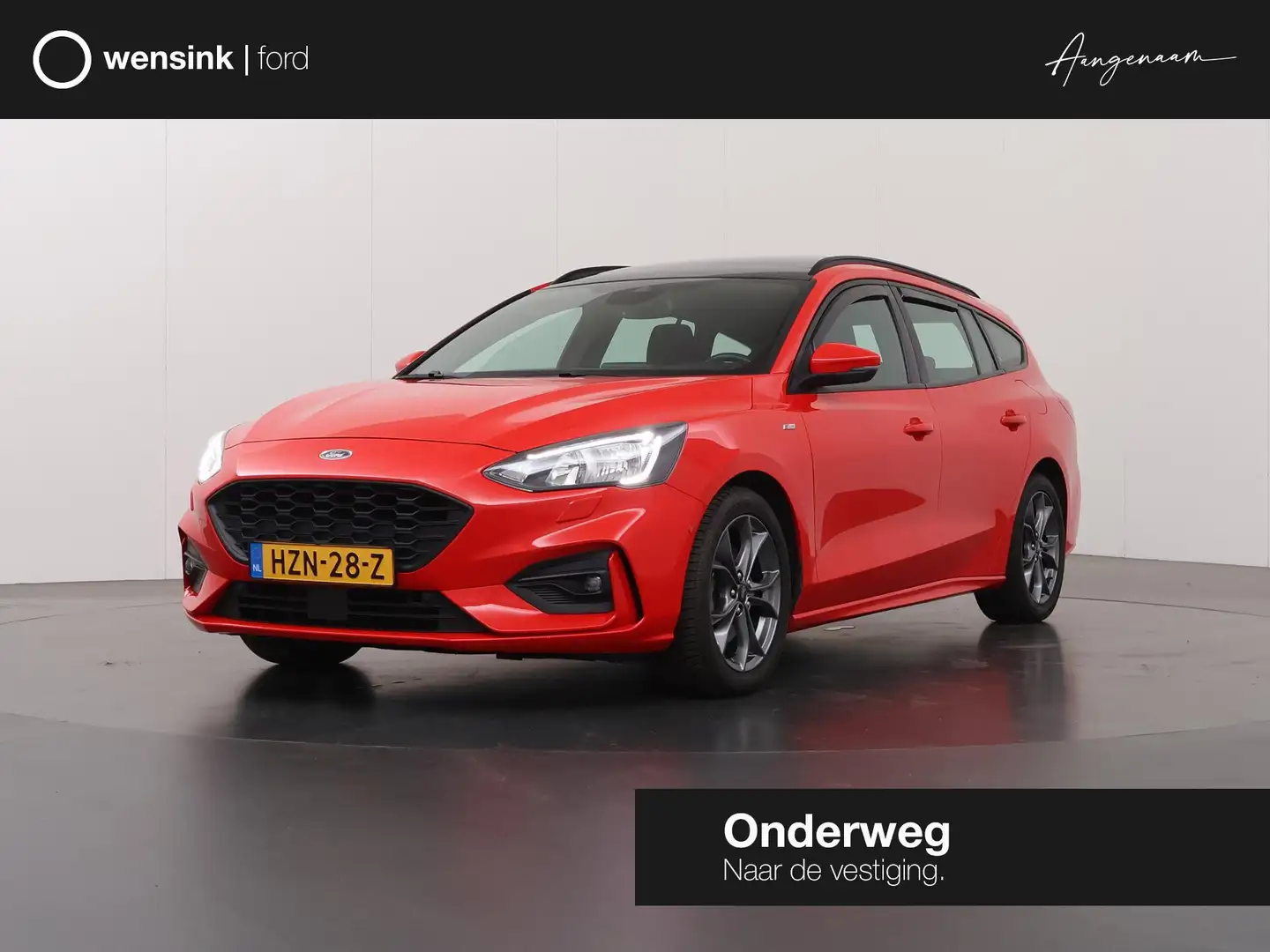 Ford Focus Wagon 1.0 EcoBoost ST Line Business | Panoramadak Rouge - 1