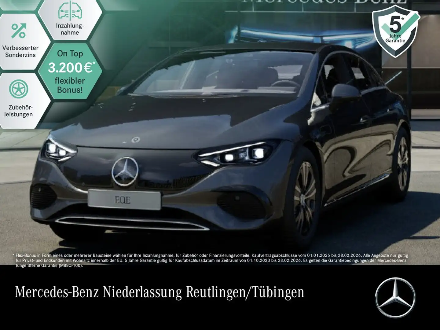 Mercedes-Benz EQE 300 Fahrass 360° Burmester Distr. HUD Memory Gris - 1
