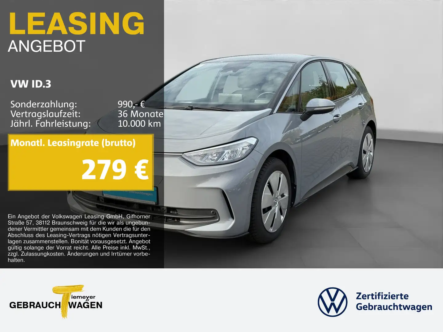 Volkswagen ID.3 PRO KAMERA LM18 ACC NAVI Grau - 1