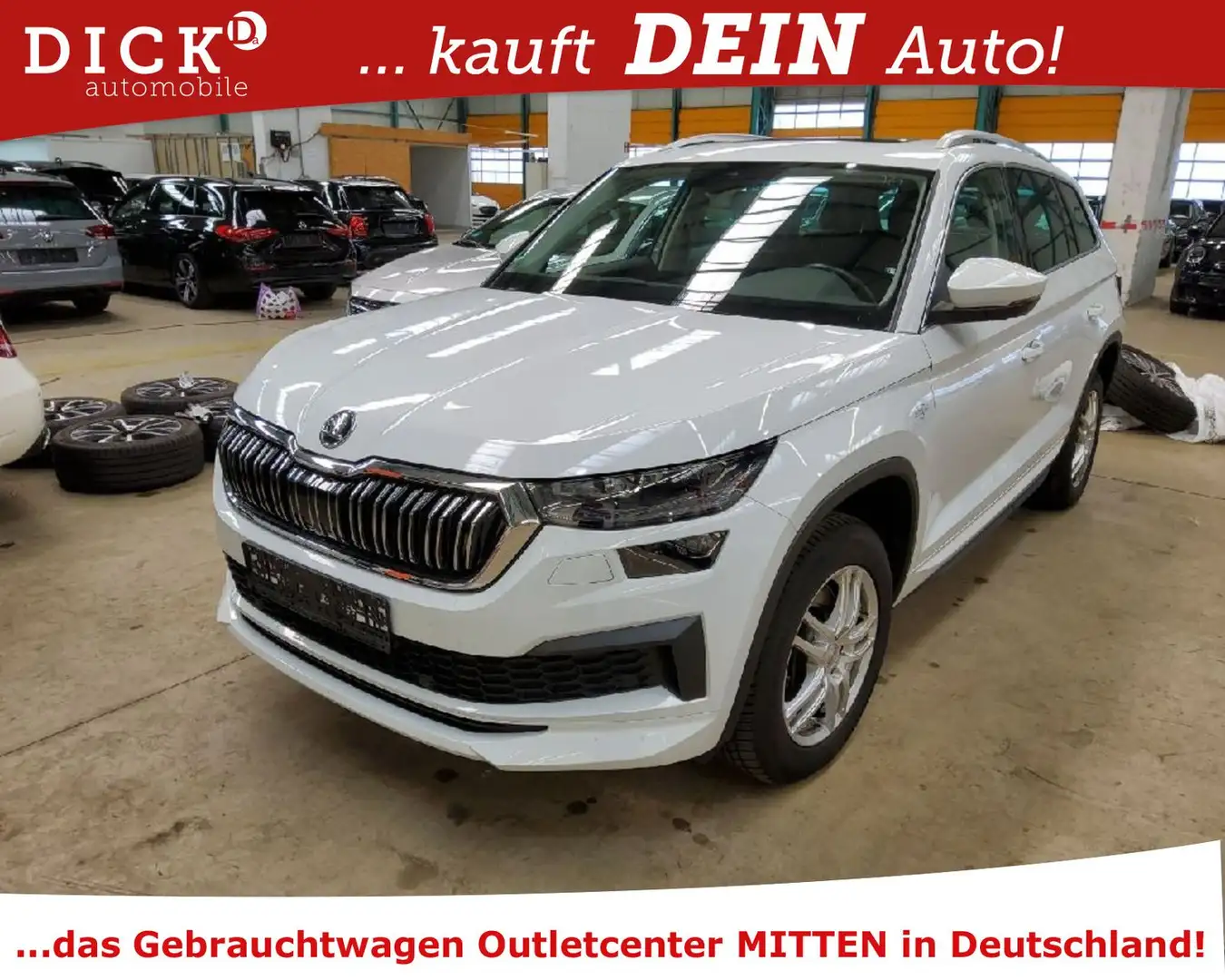 Skoda Kodiaq 2.0d 4x4 DSG L&K LED/ACC/STANDHZ/360°/AHK White - 1