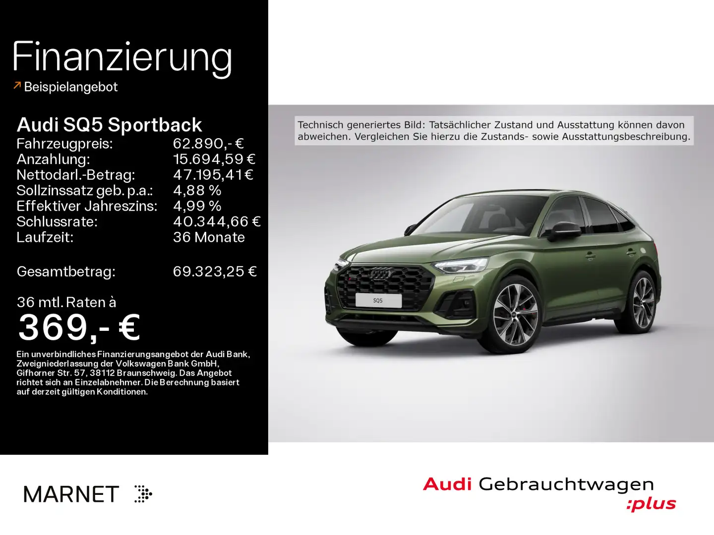 Audi SQ5 3.0 TDI quattro*Stadt/Tour*Matrix* Grün - 1