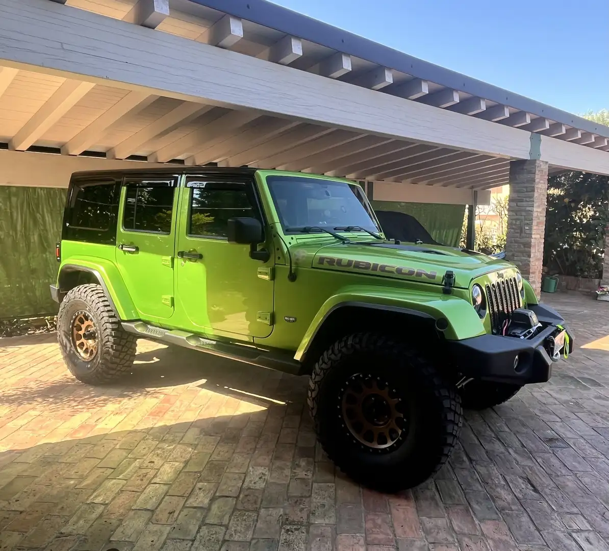 Jeep Wrangler Unlimited 2.8 crd Rubicon auto E6 Verde - 1