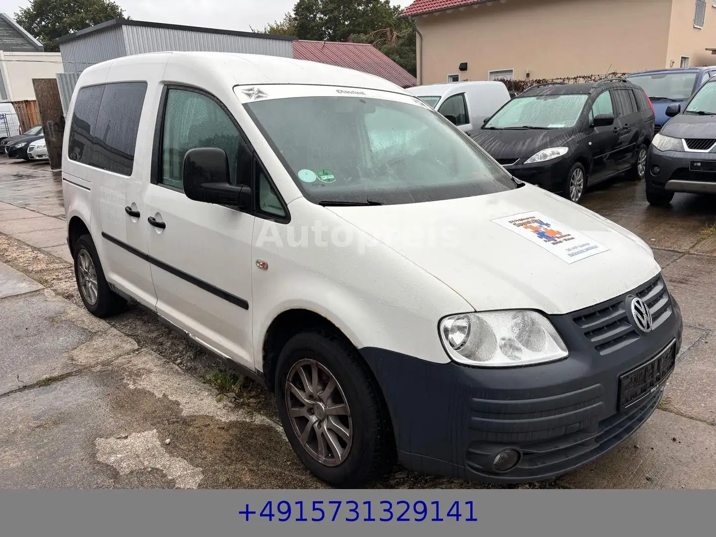 Volkswagen Caddy 1.9 TDI Klima 5-Sitzer AHK Euro-4 Weiß - 1