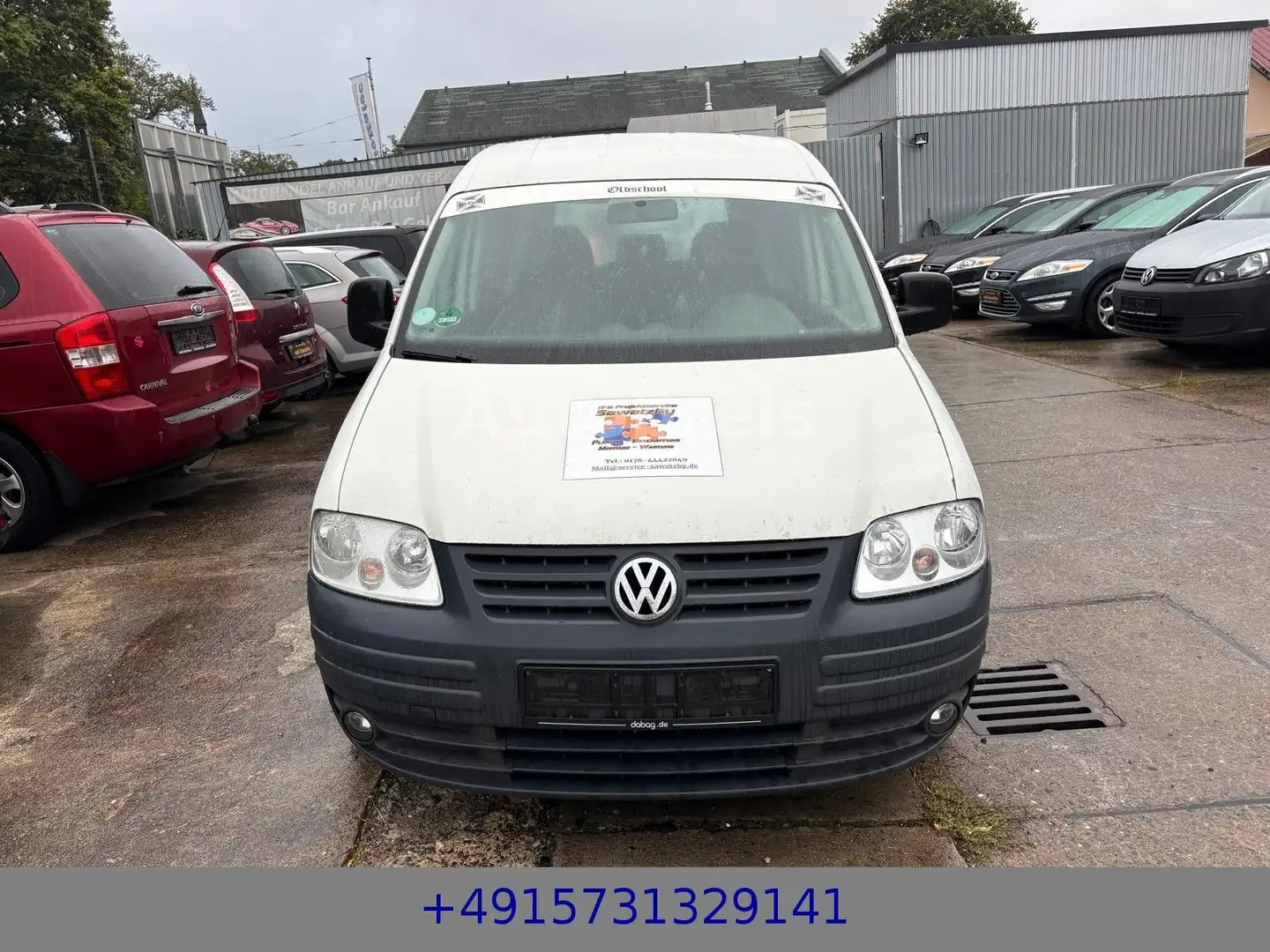 Volkswagen Caddy 1.9 TDI Klima 5-Sitzer AHK Euro-4 Weiß - 2
