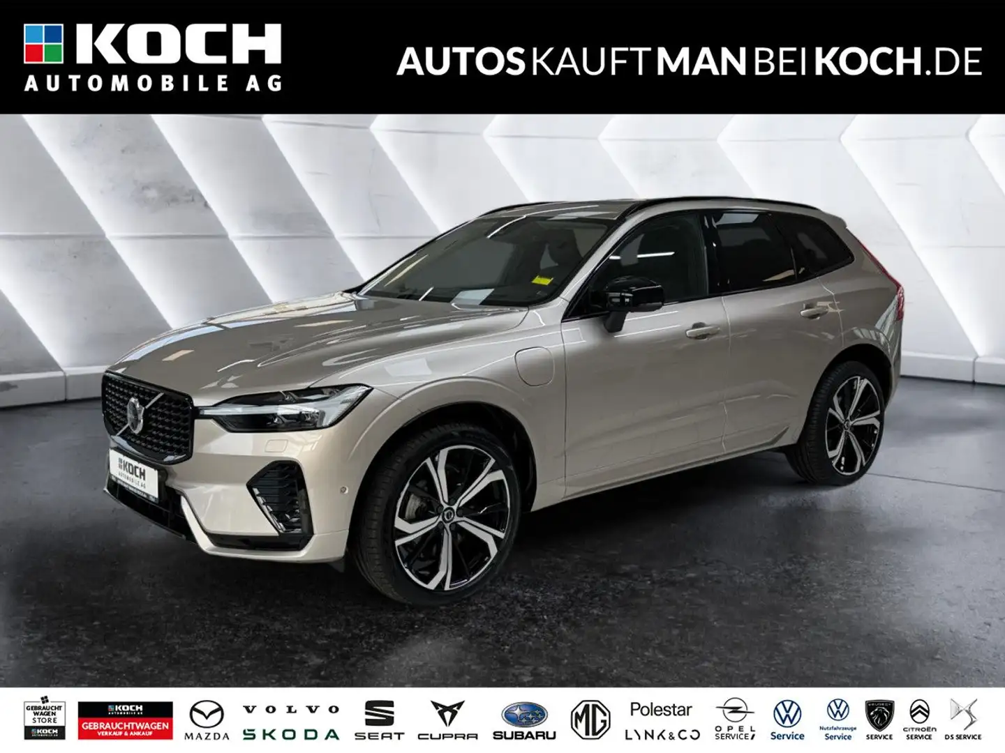 Volvo XC60 T6 AWD Ultra Dark Plug-In ACC BLIS 360° HUD Beige - 1