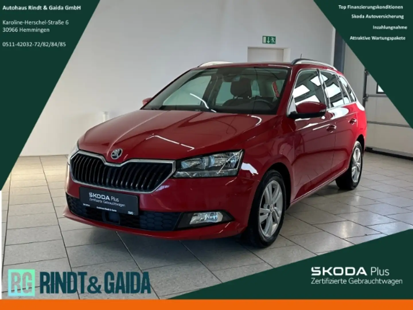 Skoda Fabia Combi Ambition 1.0 TSI SHZ Smartlink PDC Rot - 1