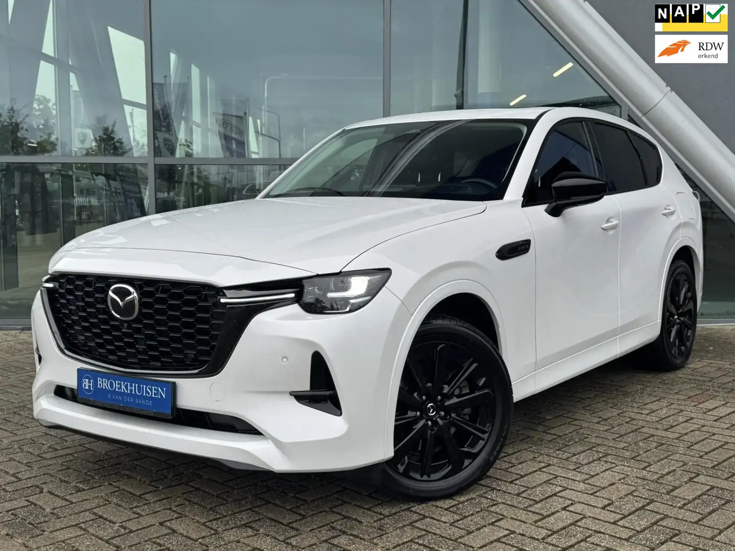Mazda CX-60 2.5 e-SkyActiv PHEV Homura 367pk Elektr Trekhaak / Blanc - 1