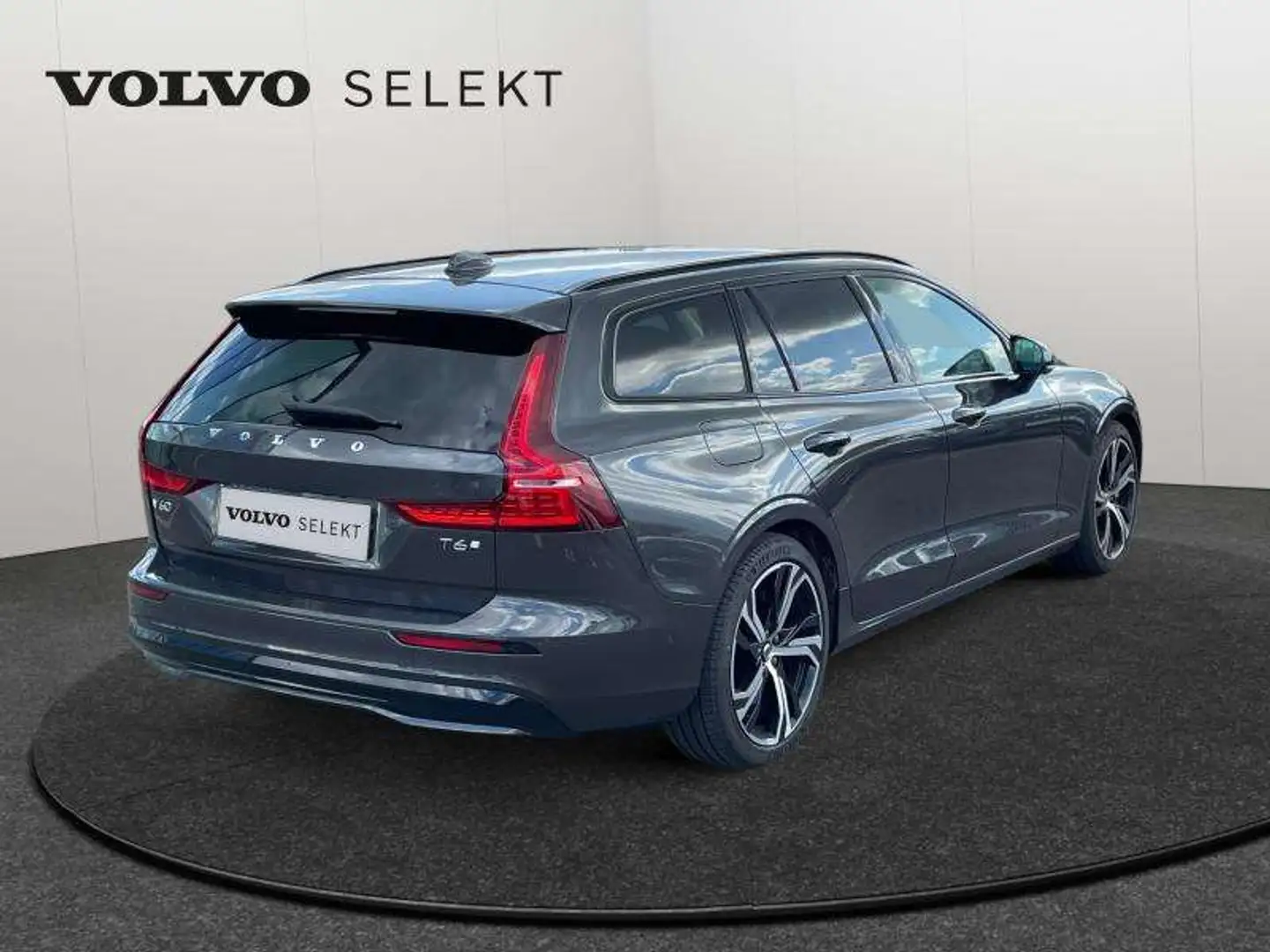 Volvo V60 T6 AWD Plus Dark / Hybride Gris - 2
