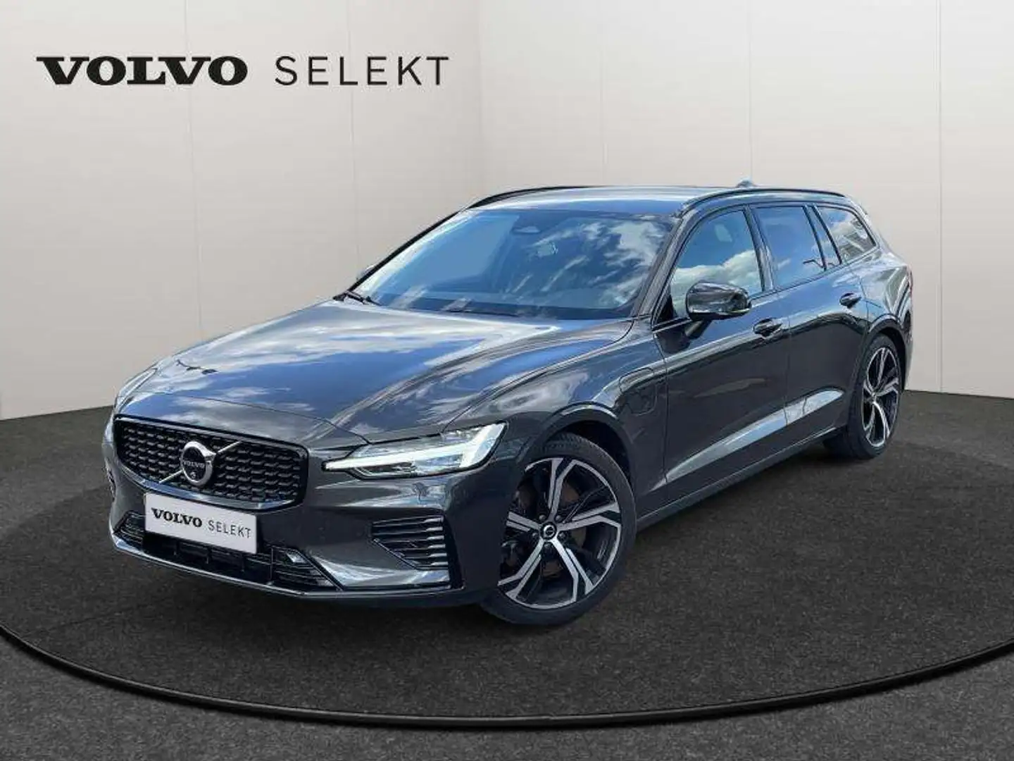 Volvo V60 T6 AWD Plus Dark / Hybride Gris - 1