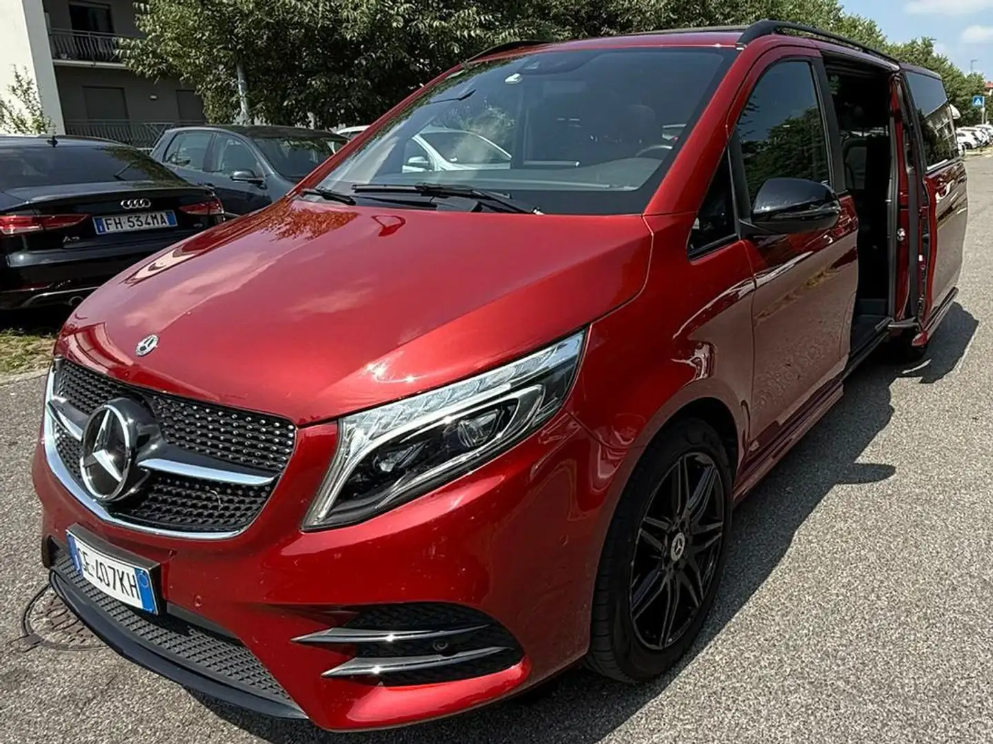 Mercedes-Benz V Classe V - W447 2019Long 300 d Premium 4matic auto Rosso - 2