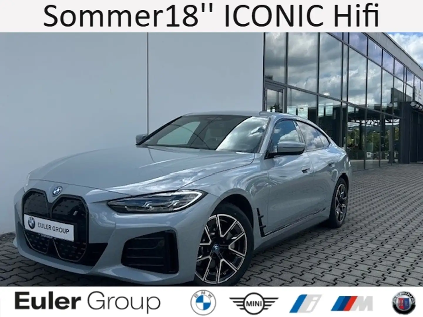 BMW i4 eDrive40 M-Sport Sommer18'' ICONIC Hifi ParkAss+ 3 Gris - 1