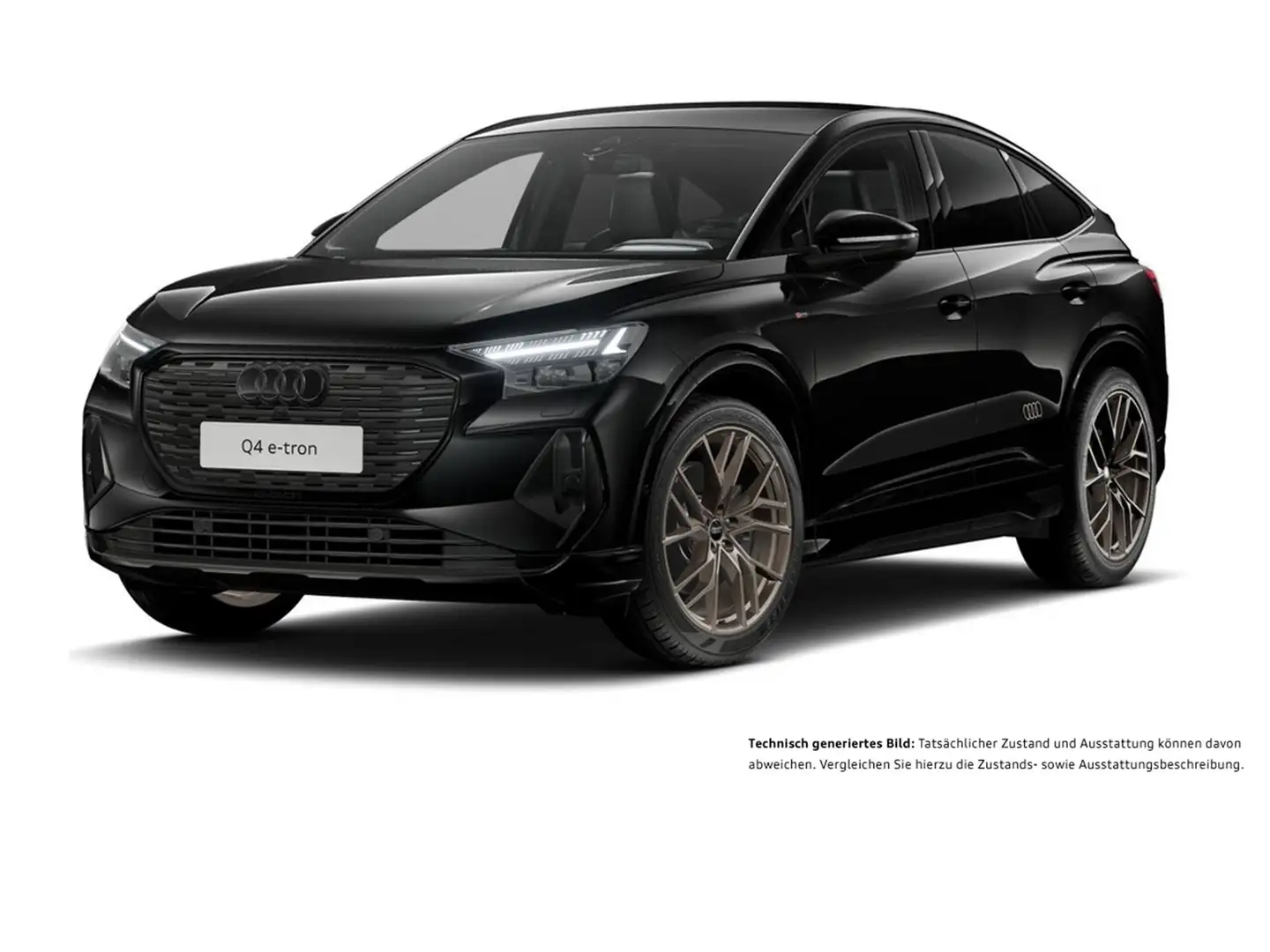 Audi Q4 e-tron Sportback 55 quattro S LINE LM21 NAVI Schwarz - 2