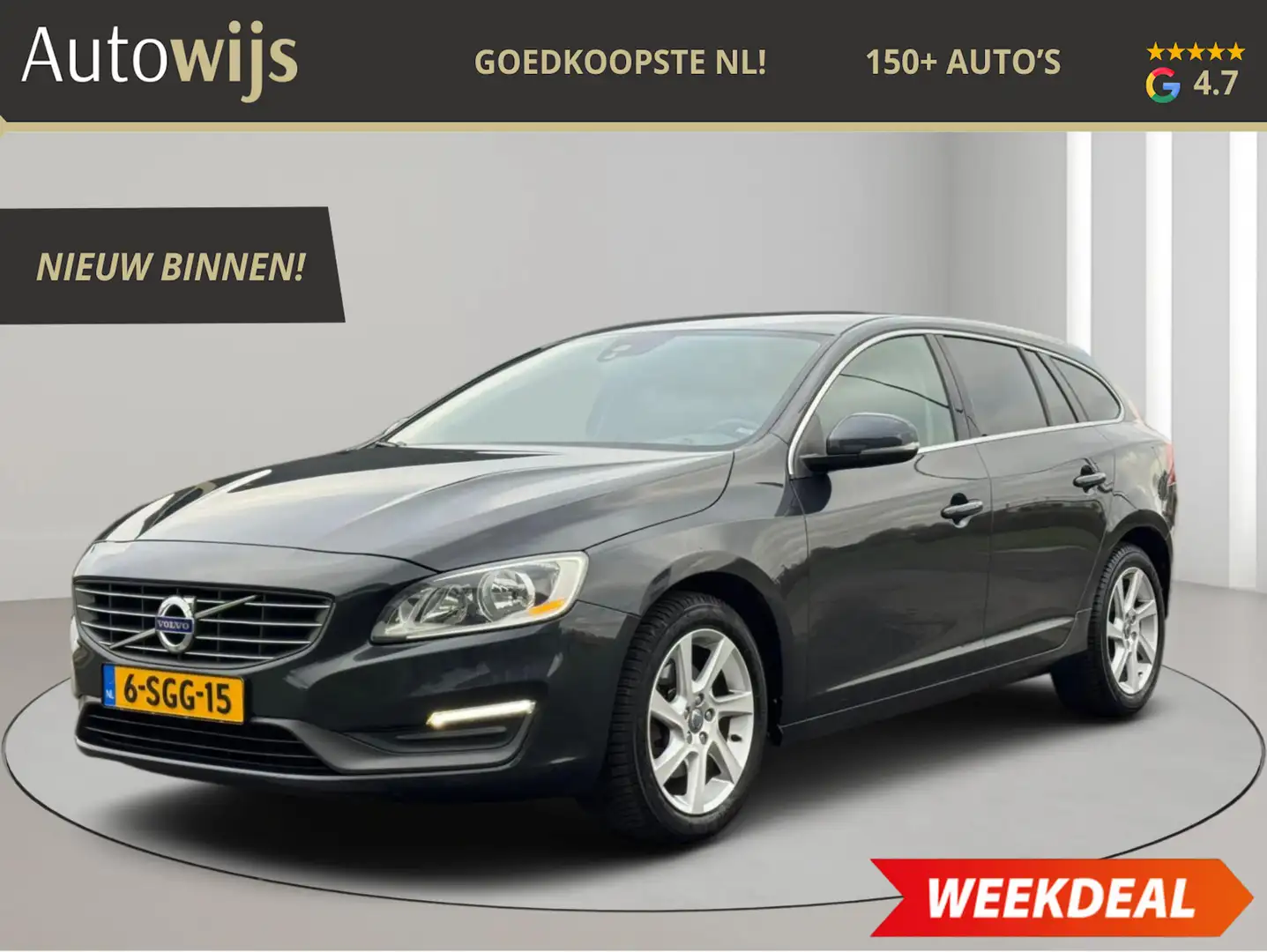Volvo V60 1.6 T3 Momentum|AUT|NL AUTO|NAVI|PDC|GOED ONDERHOU Gris - 1