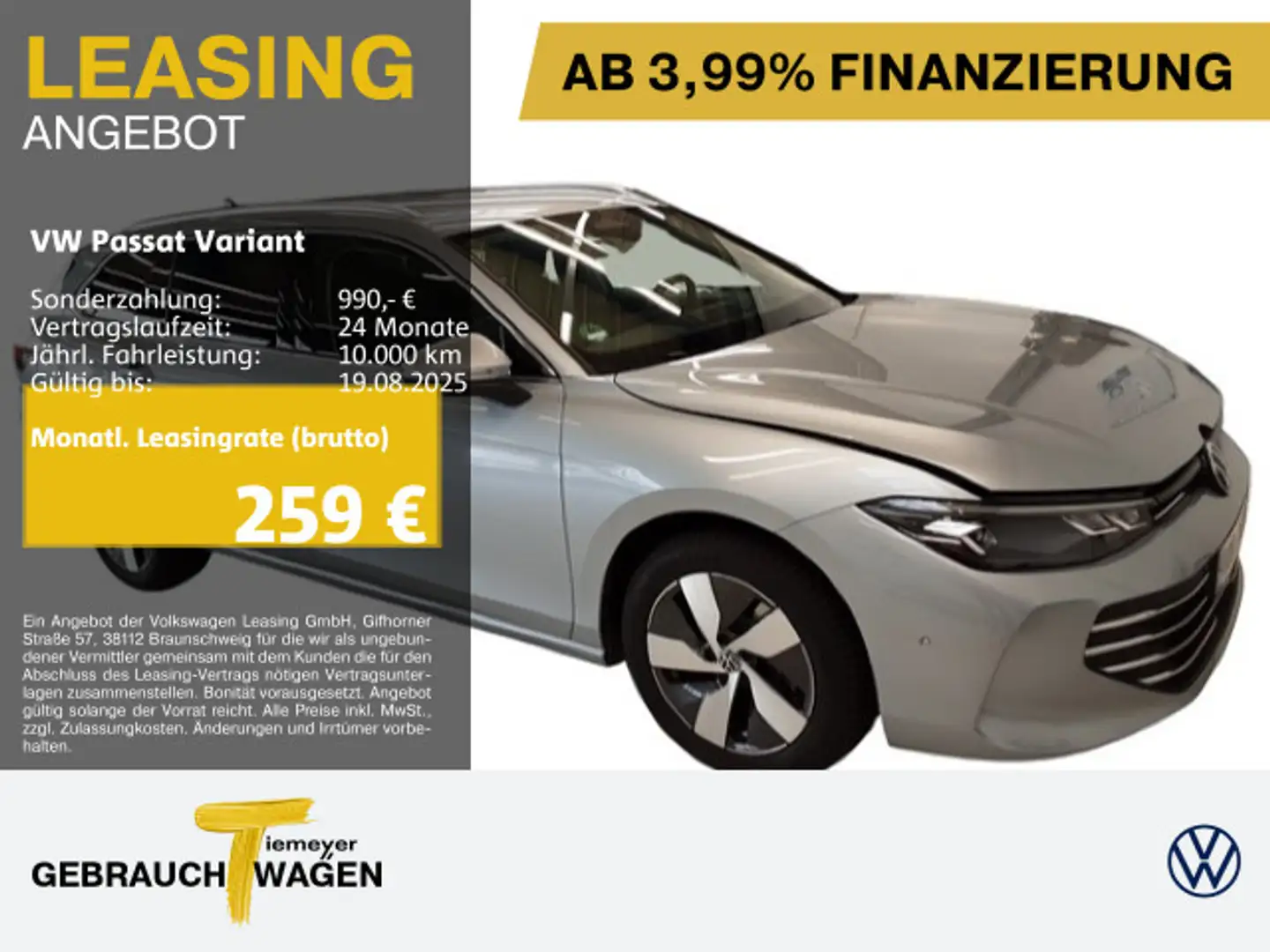 Volkswagen Passat Variant 1.5 eTSI DSG BUSINESS ST.HEIZ KAM Silber - 1