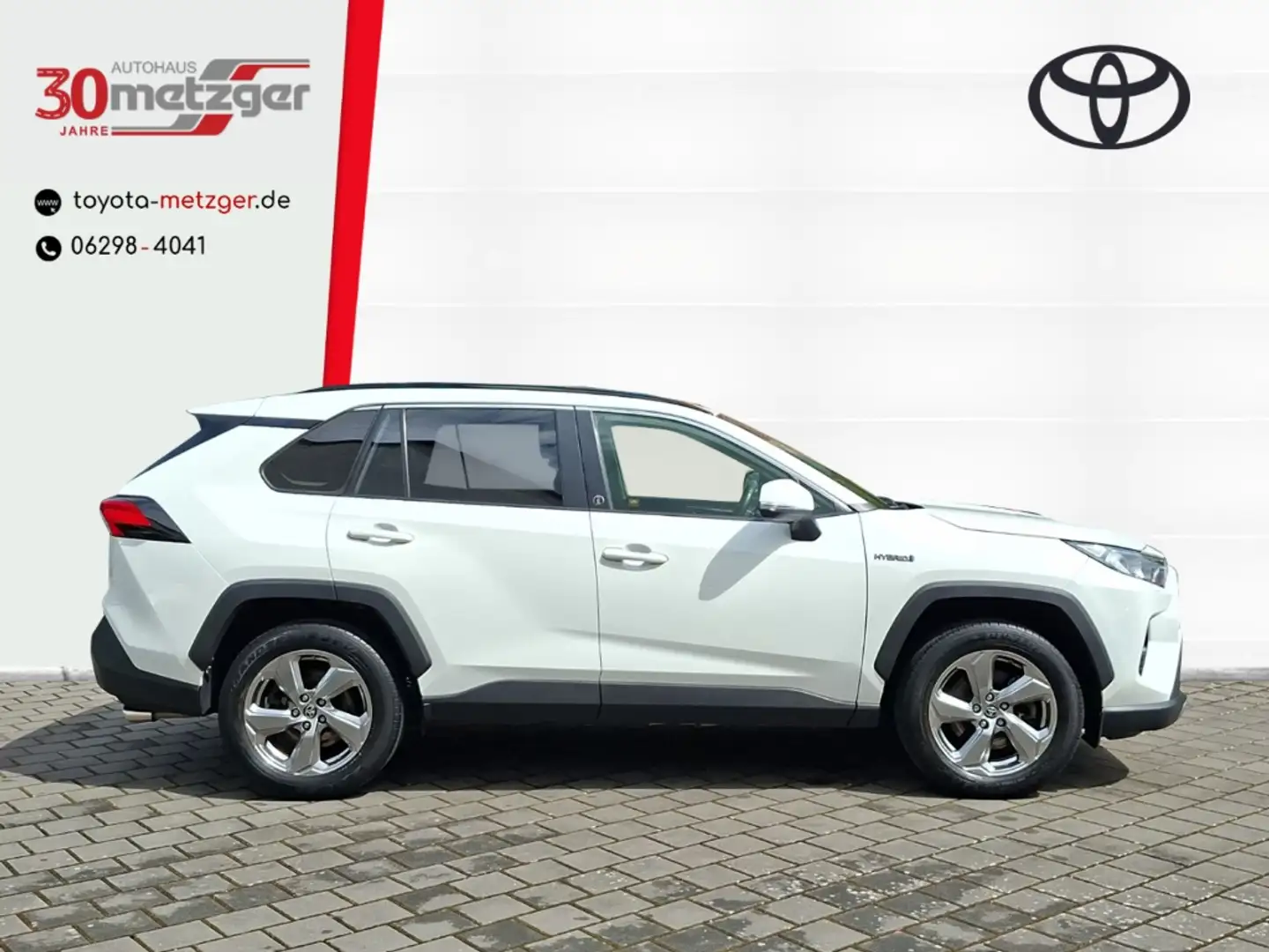 Toyota RAV 4 2.5 Hybrid 4x2 Team D + Standheizung +AHK-abnehmba Weiß - 2