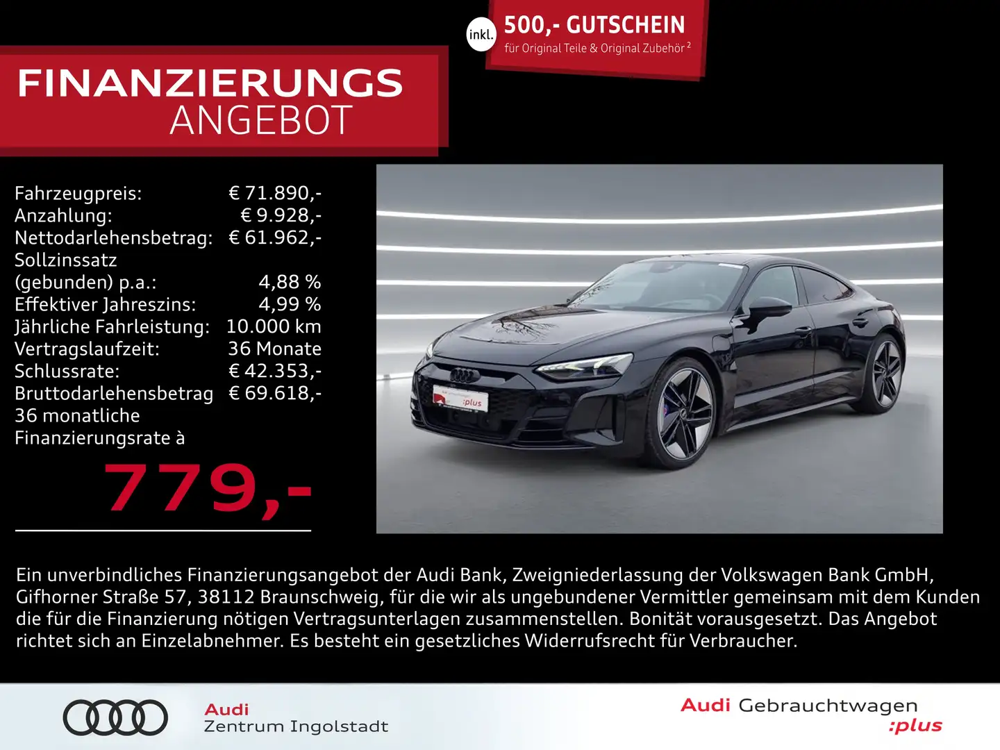 Audi RS e-tron GT Keramik LASER HuD 21" Allradlenk. Negru - 1