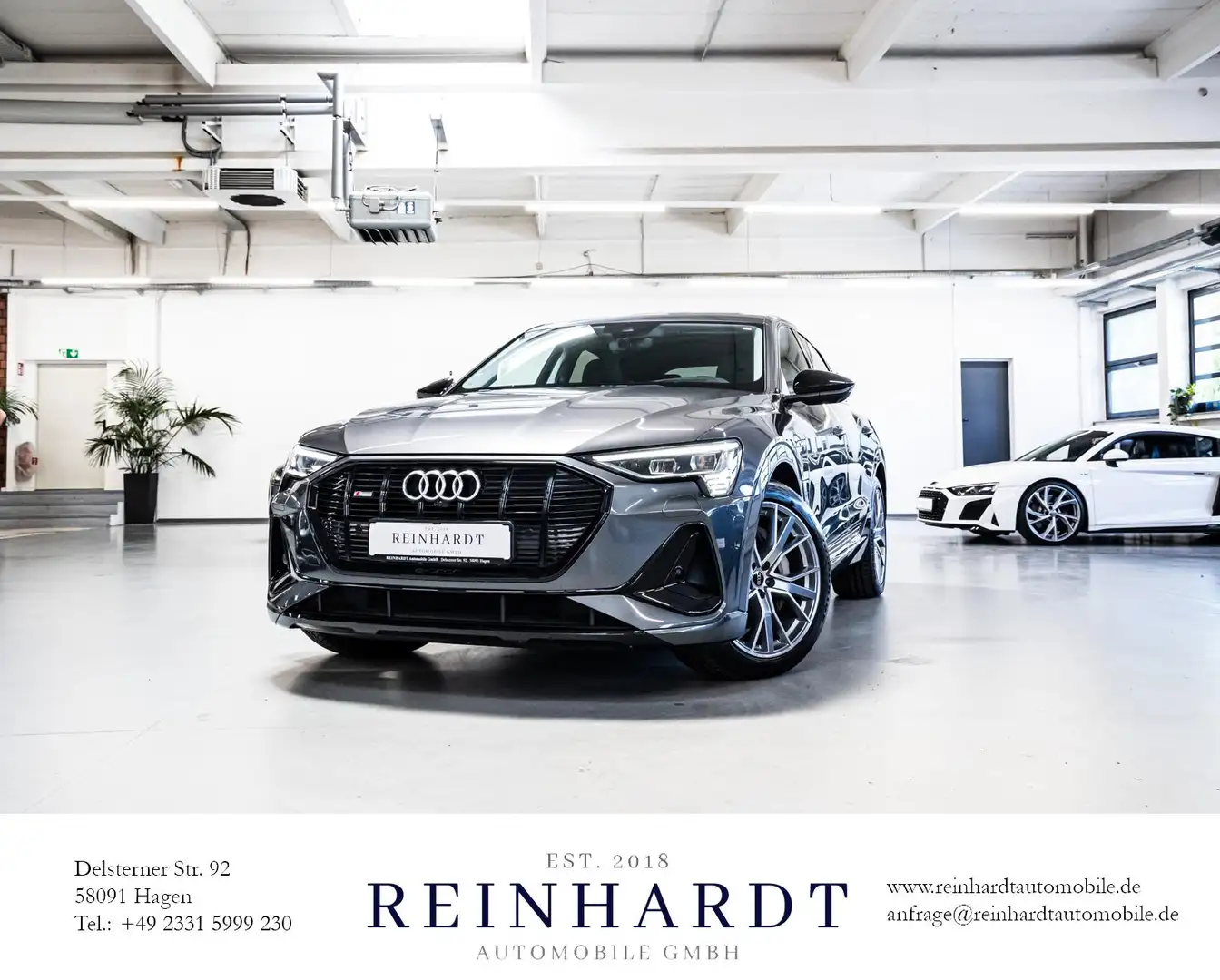 Audi e-tron SPORTBACK 55 S LINE/MTRX/HuD/PANO/360°/VC Grau - 1