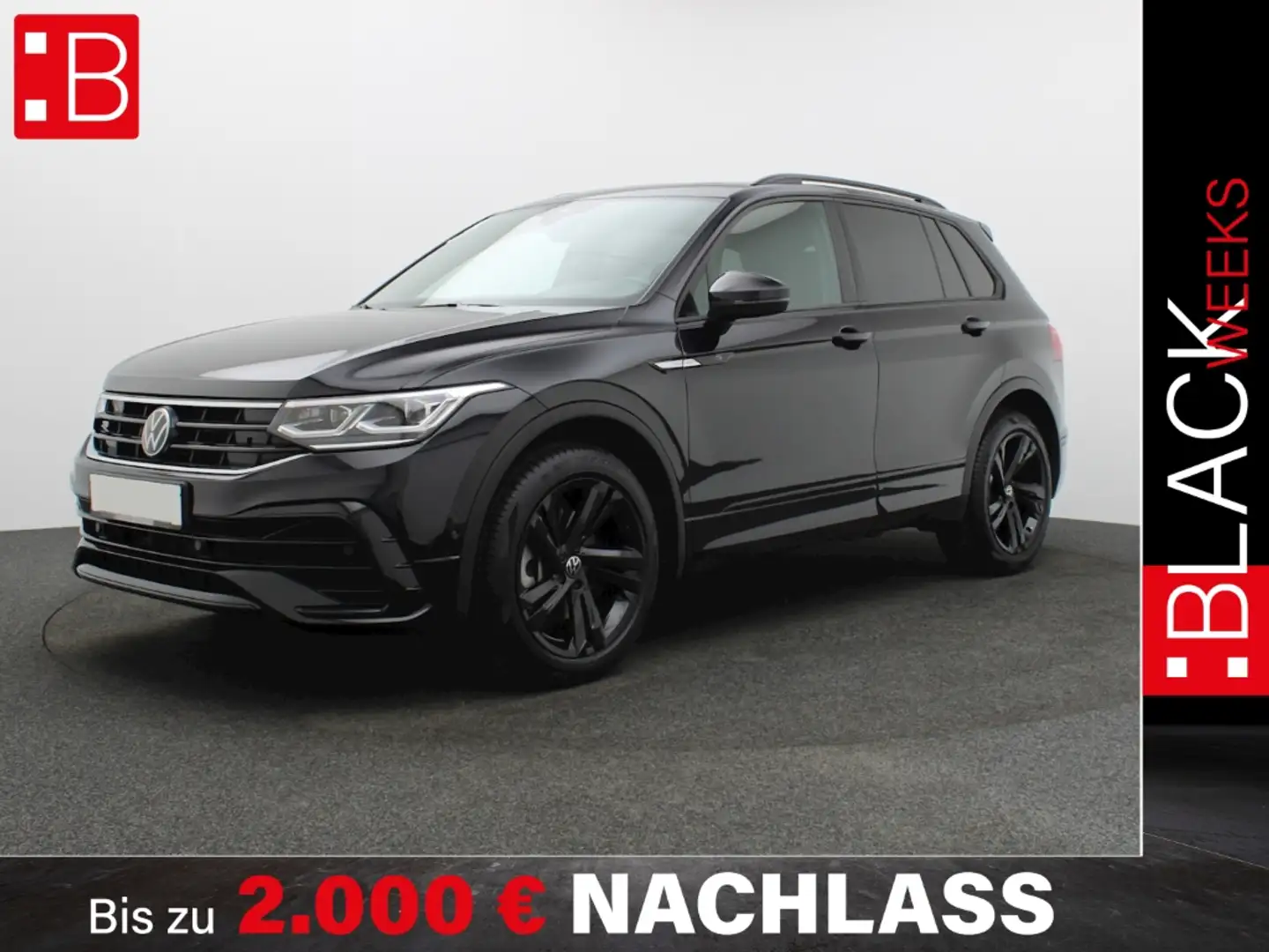 Volkswagen Tiguan 2.0 TDI DSG 4Mo. R-Line BLACK-STYLE PANO AHK NAVI Schwarz - 1