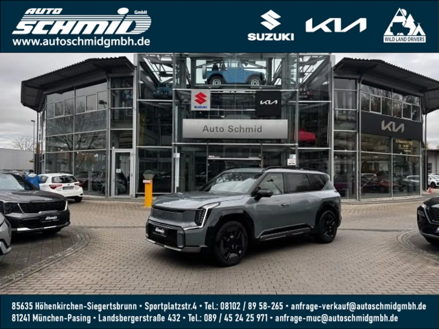 Kia EV9 99,8 kWh GT-LINE ALLRAD |RELAX|6-SITZER|GD| Grün - 1