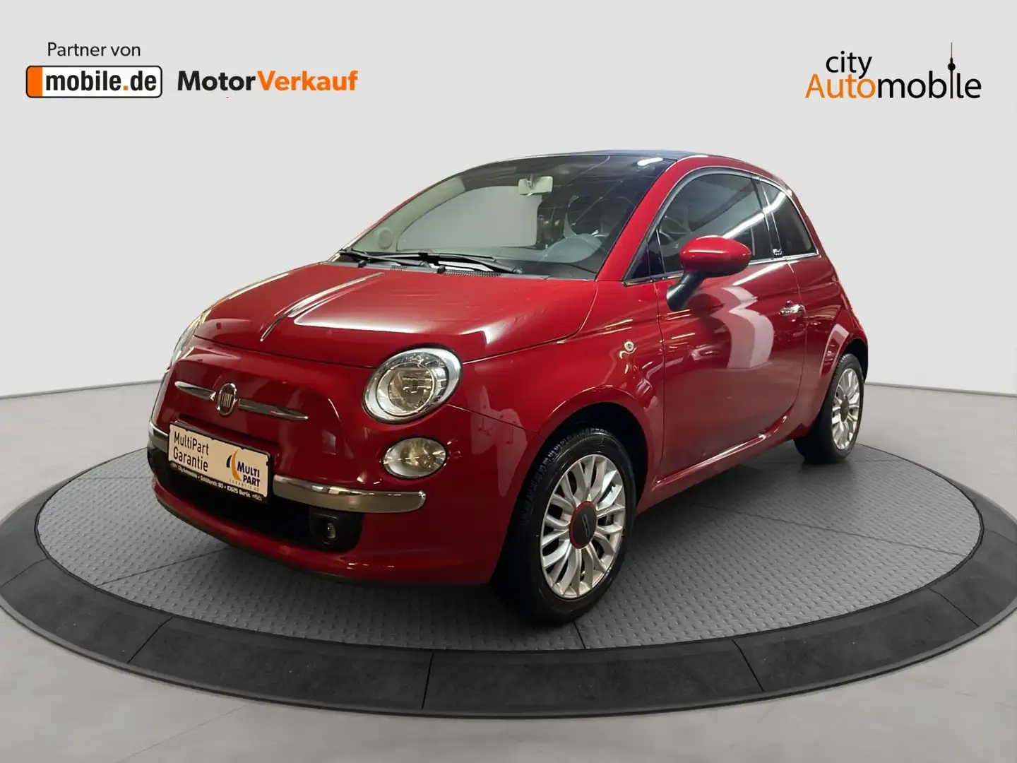 Fiat 500 /1.Hand/Cabrio/Bluetooth Rot - 1